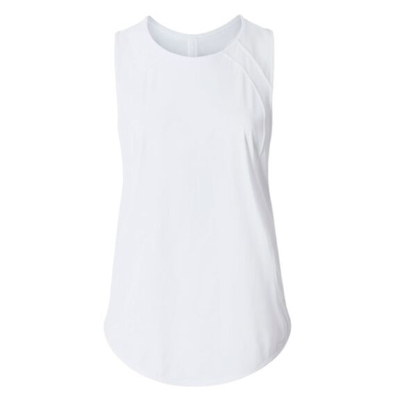Lululemon Women's Sleeveless Mesh Cut Out Back  Sculpt Tank Top White  Size 6 - Picture 1 of 15